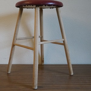 Retro vintage design 50s/60s mid century  wooden stool
