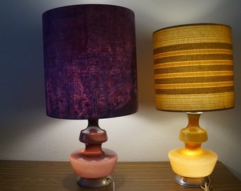 Holmegaard de Rupel België retro design mid century vintage paarse desk table lamp .