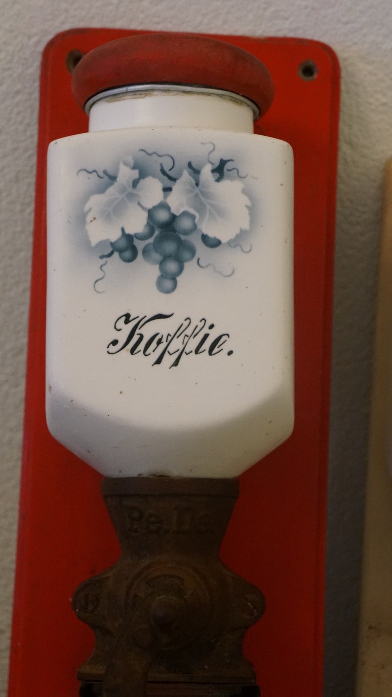 Retro 50s 60s Dutch Vintage Pede Coffee Grinder Wall Mounted Etsy