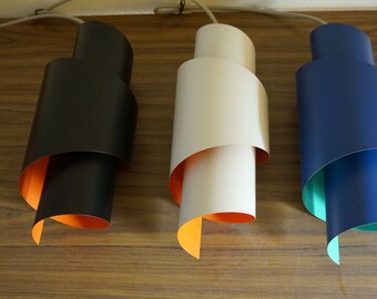 Lyfa swirl  pedant lamps by Simon Henningsen  Danish design vintage 60s pendant lamp.