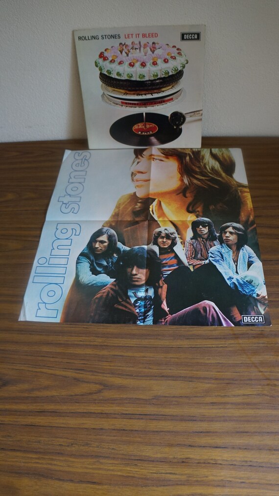 The Rolling Stones Lp Let It Bleed With Original Poster Mick - Etsy
