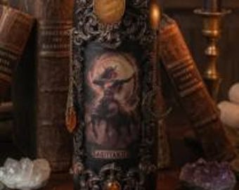 Vintage Sagittarius Bottle Art