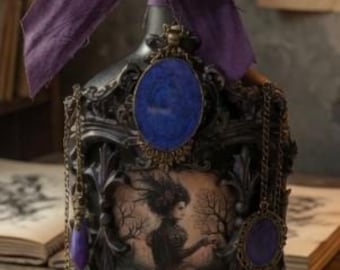 Vintage The Midnight Maiden Potion Bottle – Veil of the Forgotten Grove