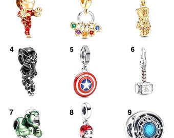 Charms, fits bracelet, accessories, pick from list