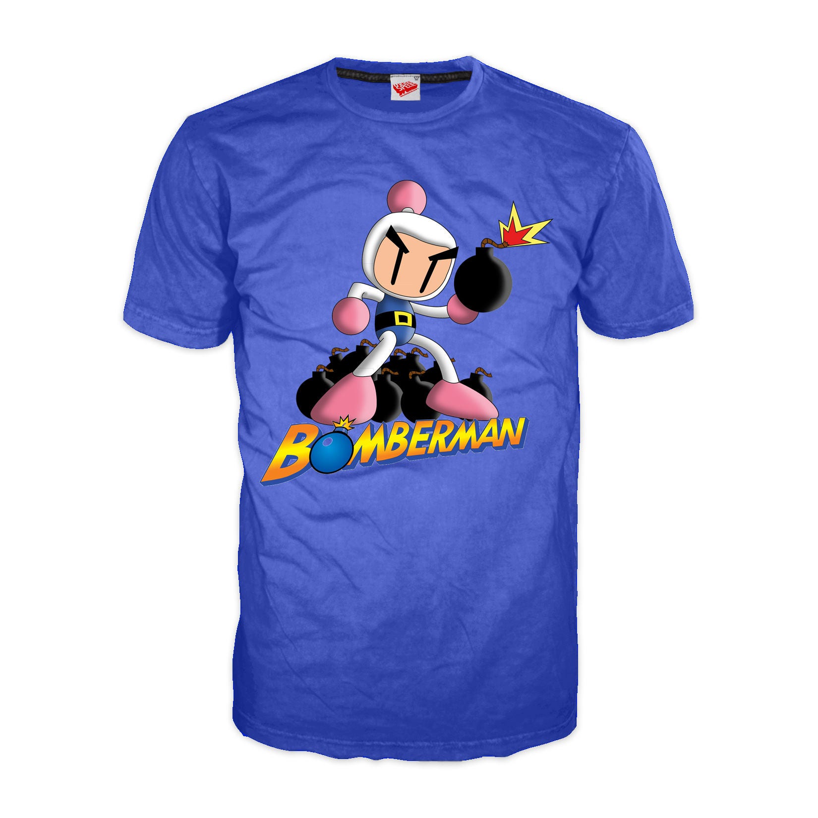 Buy Konami Bomberman Bombing Official Men's T-shirt royal Online in India - Etsy Buy Konami Bomberman Bombing Official Men's T-shirt royal Online in India - Etsy
