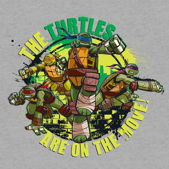 Teenage Mutant Ninja Turtles: Mutant Mayhem Turtle Faces Kids T-Shirt Black / XL