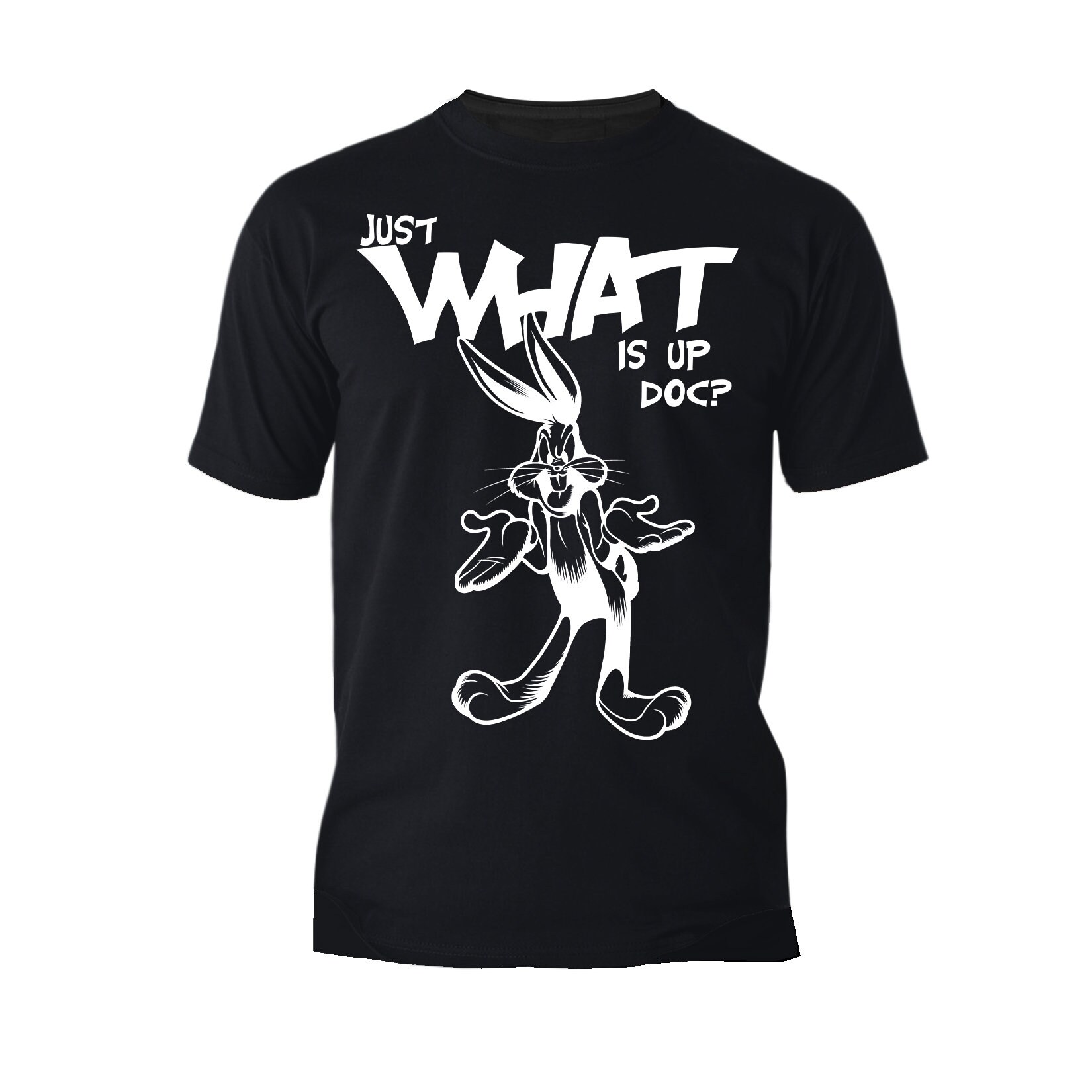 Looney Tunes Bugs Bunny Line Whats up Doc Official Men s T shirt black Blue Red Etsy Australia