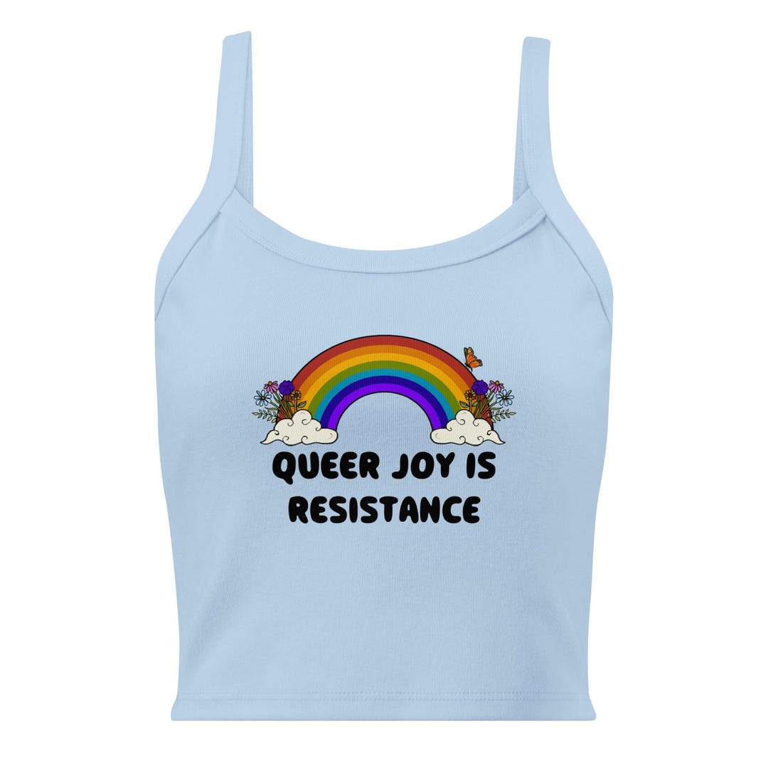 Queer Joy is Resistance Micro-rib Tank Top - Etsy