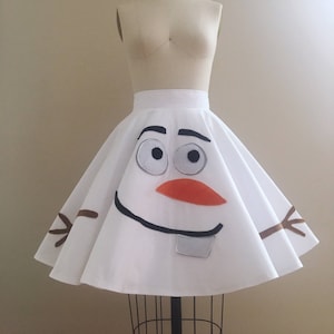 Happy Snowman Circle Skirt