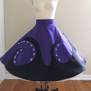 Sea Witch Circle Skirt/the little mermaid/ursula skirt/disney inspired/dapper day/disney halloween/disney villain