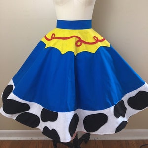 Cow Girl Circle Skirt/ toy story circle skirt/ woody toy story/ disney skirt/ disney outfit