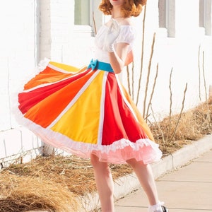 Jolly Carousel Circle Skirt/Mary poppins/jolly holiday/dapper day/Disney skirt/full circle skirt