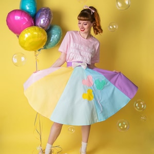 Mouse Balloon Circle Skirt / Disney Skirt/ Mickey Skirt / Mickey Balloon Dress / Mickey Balloon skirt / Disney Dress Women
