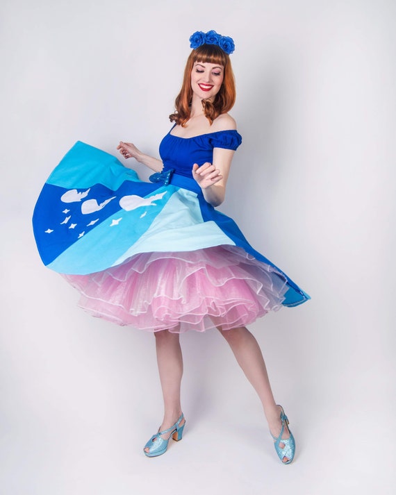 Make It Blue Circle Skirt Disney Dress Disney Skirt Baby Announcement Gender Reveal Dress Etsy Canada