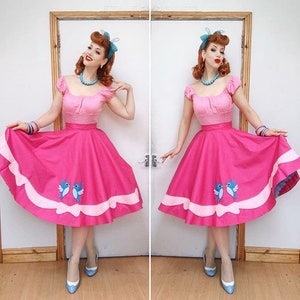 A Dream And A Wish Circle Skirt/Cinderella skirt/ disney inspired/ dapper day/Cinderella pink dress/vintage skirt