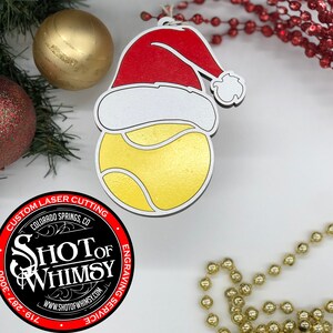 Personalized Painted Tennis Christmas Ornament