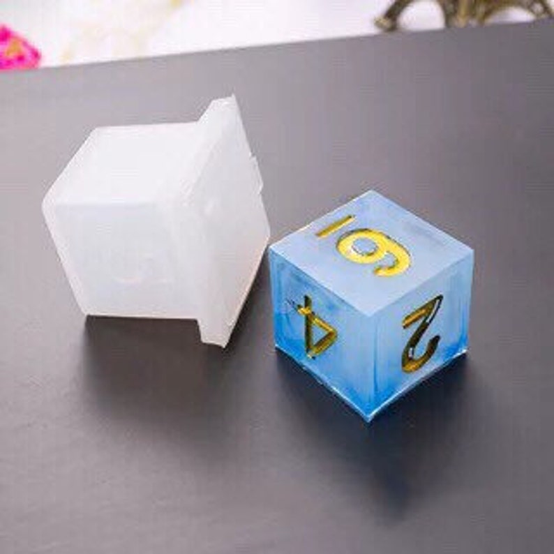 244 Shiny Dice Resin Mold Resin UV Resin Resin Molds Etsy