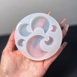 6-Cavity Shiny Moon Resin Mold - Resin, Resin Molds, Silicone Mold, Silicone Mold for Resin