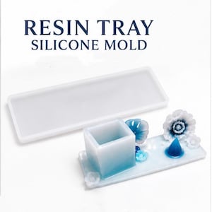 Rectangle Tray Silicone Mold for Epoxy | Jewelry Tray Mold | DIY Home Decor Organizer | Candle Base Mold | Gift Craft Supplies
