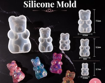 Gummy Bear Resin mold (3 Sizes Available) - Resin, UV Resin, Resin Molds, Silicone Mold, Silicone Mold for Resin