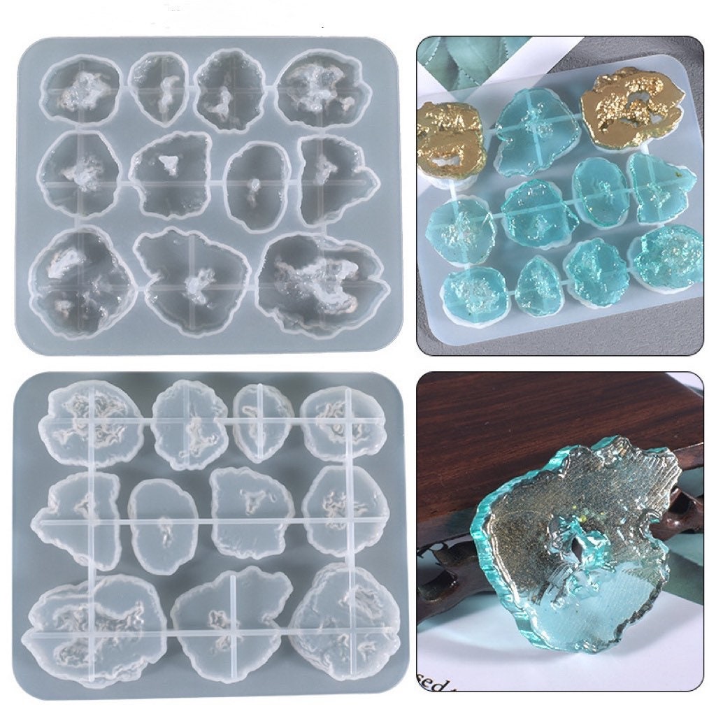 Square Silicone Resin Mold Large, Medium, Small and Extra Small 