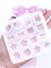 083 16-cavity sweets Resin mold - kitten, bunny, bear, heart, star, flower - UV Resin, Resin Molds, Silicone Mold, Silicone Mold for Resin 