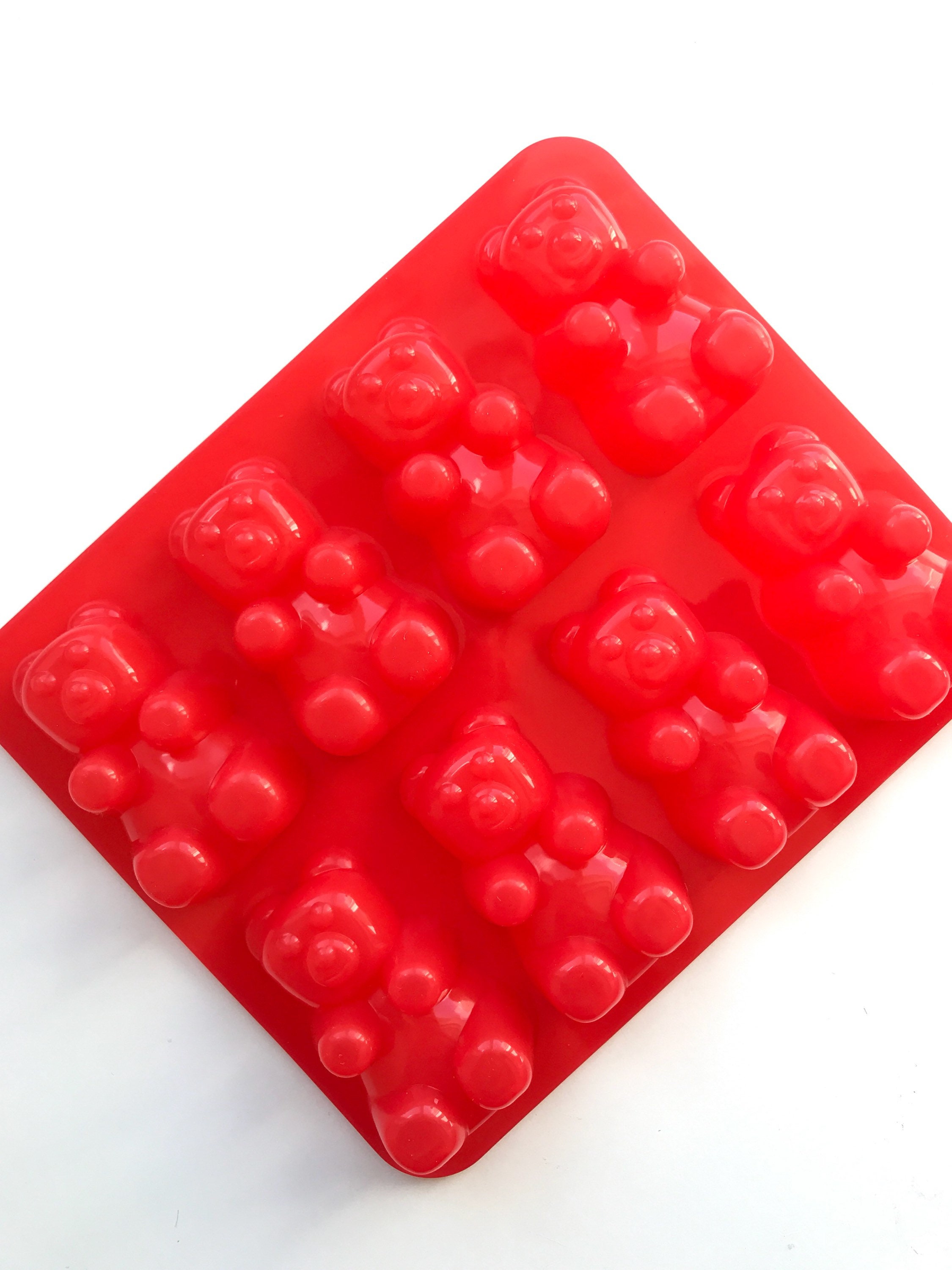 Gummy Worm Embeds 8 Cavity Silicone Mold 147