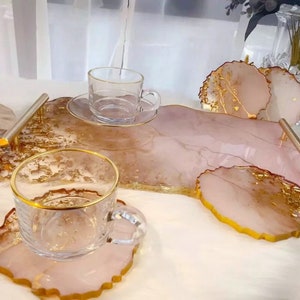 LARGE Shiny Serving Tray Plate Silicone Mold (3 Styles) - Resin, Epoxy resin