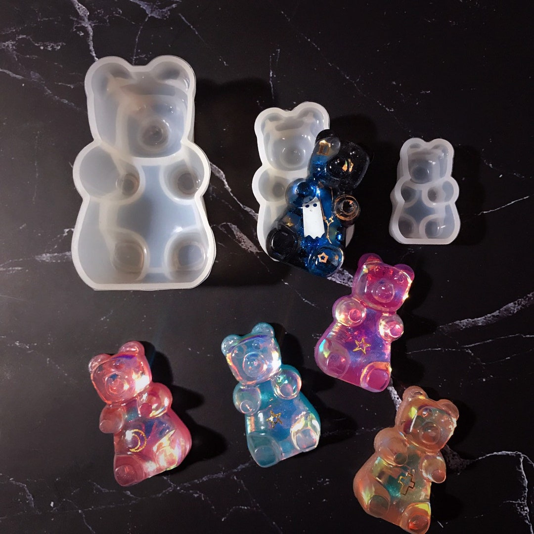 3 Pieces Candy Mold Silicone Gummy Bear Molds Silicone Molds With