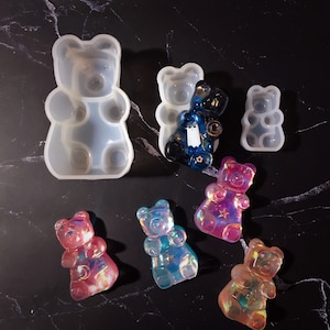 Gummy Bears Clear Silicone Mold - 9 cavityes- 17 mm height x approx 10 –  House Of Molds