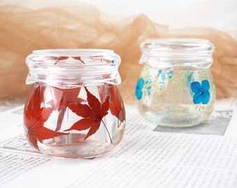 2-Part Shiny Trinket Storage Jar with Lid Silicone Resin Mold - Resin, UV Resin, Resin Molds, Silicone Mold, Silicone Mold for Resin