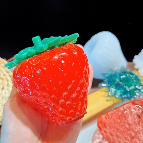 2 Part Strawberry Jar Resin Mold with Lid- DIY Storage Jar with Lid, Jar Resin Mold, Resin Casting Molds, Storage Box Silicone Resin Mold,