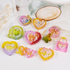 Shiny 6-Cavity Heart Shaker Resin Mold- Resin shaker, Shaker Mold, UV Resin Molds, Resin Molds,Pendant Silicone Mold,Silicone Mold for Resin