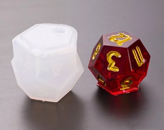 241 Shiny Dice Silicone Mold - resin, UV resin