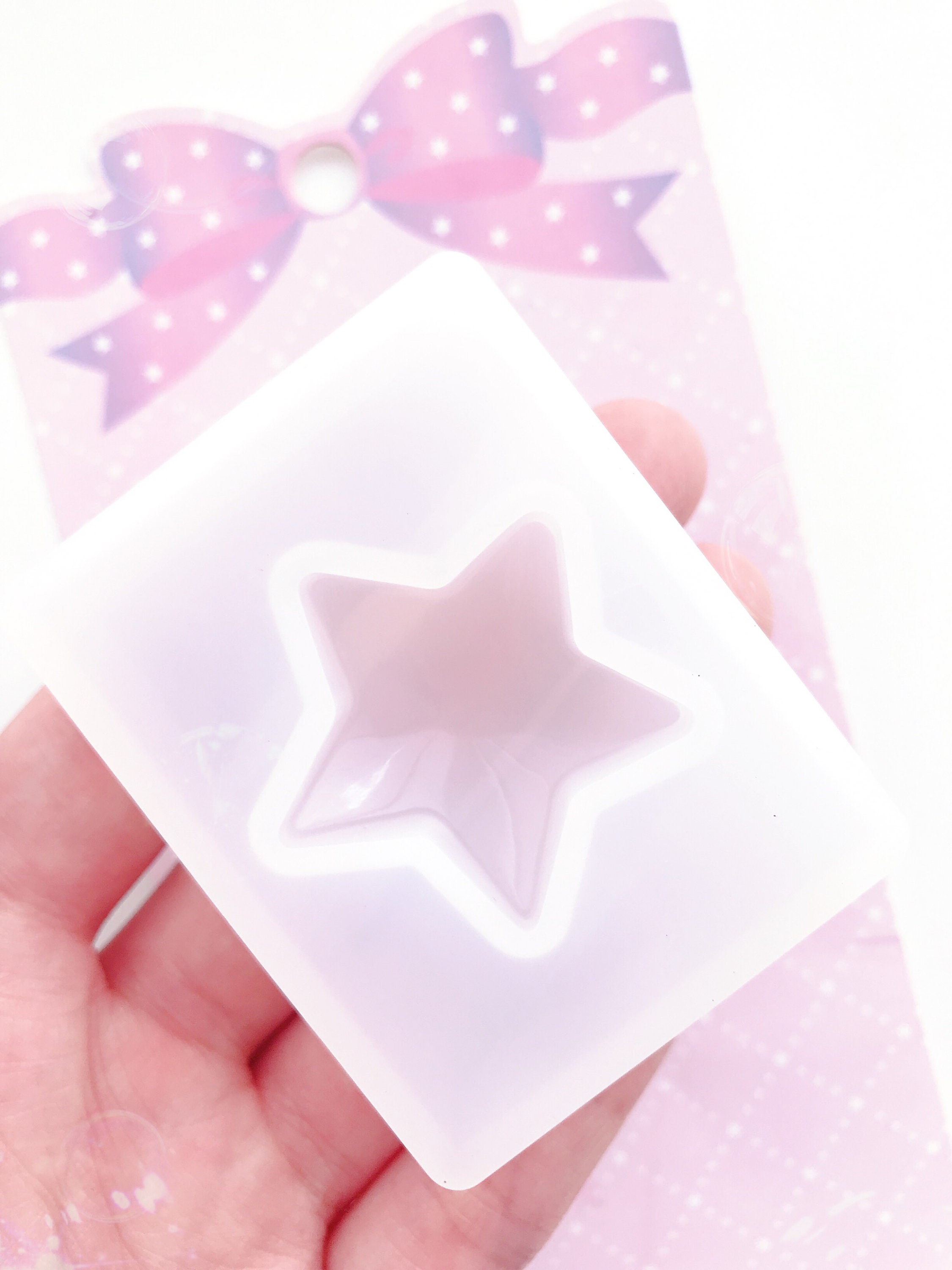 097 1-cavity Shiny Star Resin Mold - Resin, UV Resin, Resin Molds, Si…