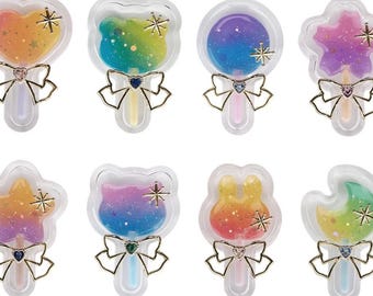 Resin Shaker Molds Set with 20pcs Shaker sealing films - Pendant Jewelry Making Supplies, Shaker Mold, UV Resin Molds, Resin Silicone Molds