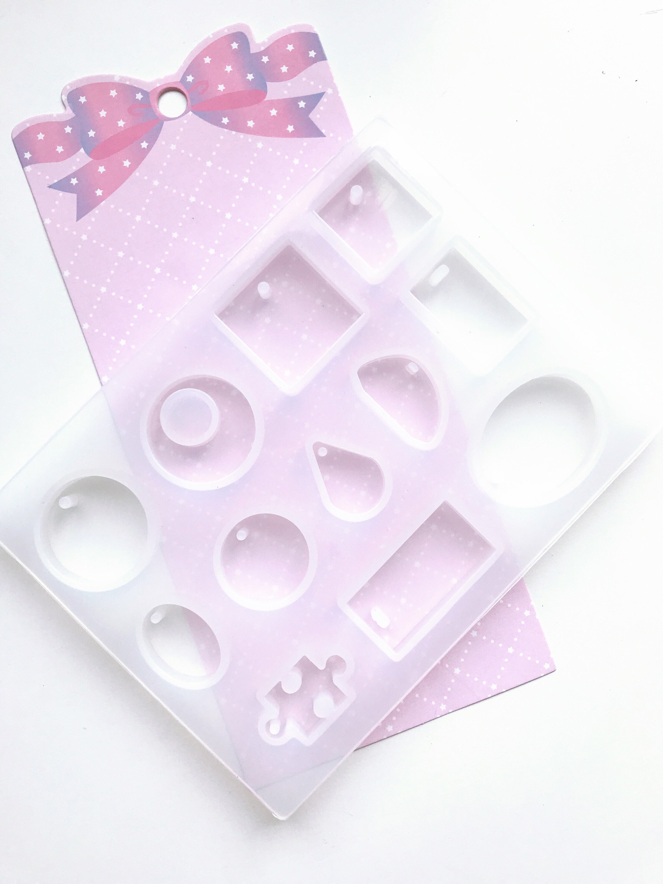 071 12-cavity Shiny Pendant Resin Mold - Resin, UV Resin, Resin Molds…