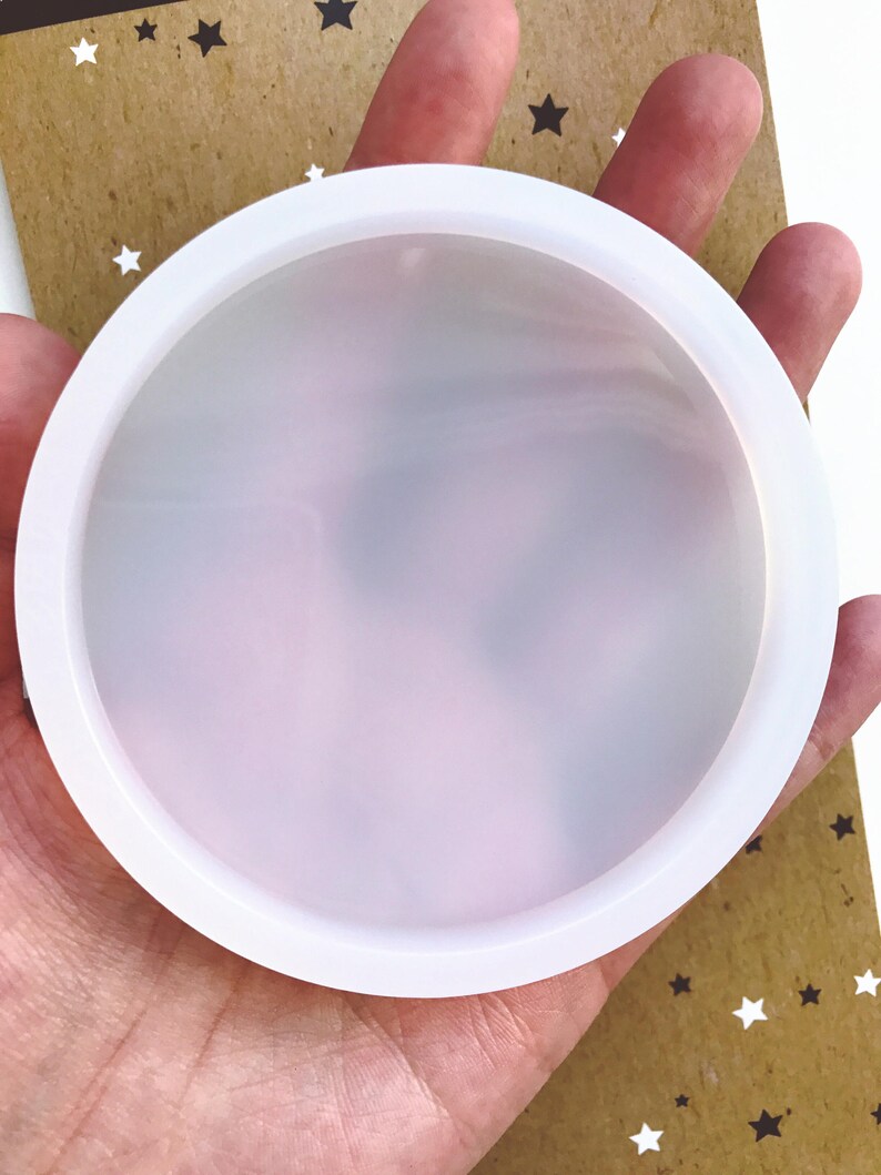 Shiny Coaster Silicone Mold Resin UV Resin Etsy