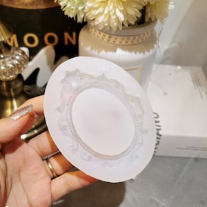 Shiny Oval Picture Photo Frame Silicone Mold - Resin, UV Resin, Resin Molds, Silicone Mold, Silicone Mold for Resin