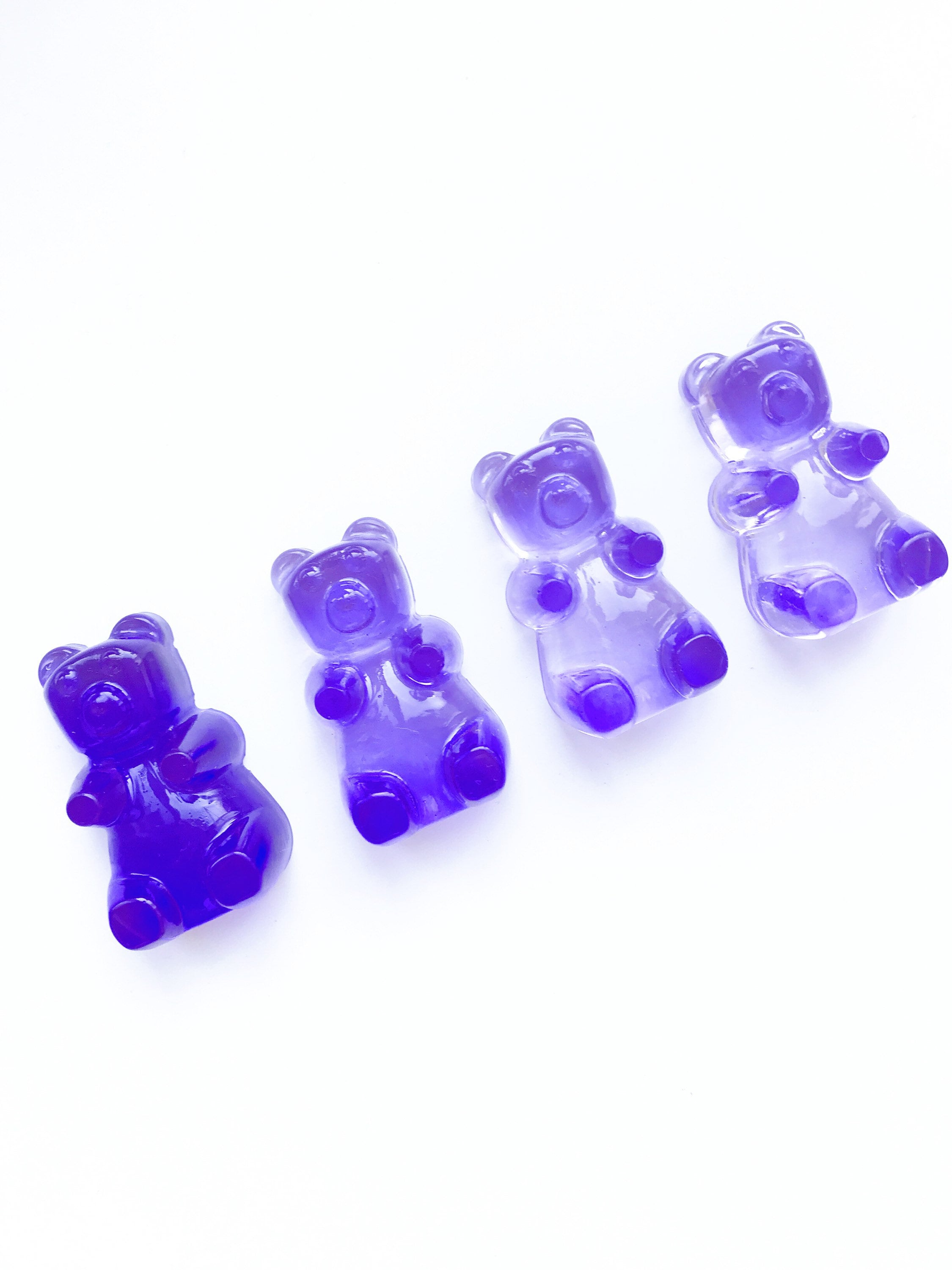 8 Cavity SHINY Large Gummy Bear Silicone Mold 