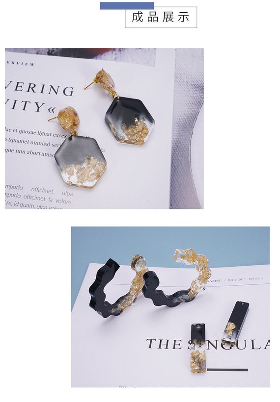 12 Pack: Blue Moon Studio™ UV Resin Craft Hoop Earrings with Findings Silicone  Mold - Walmart.com