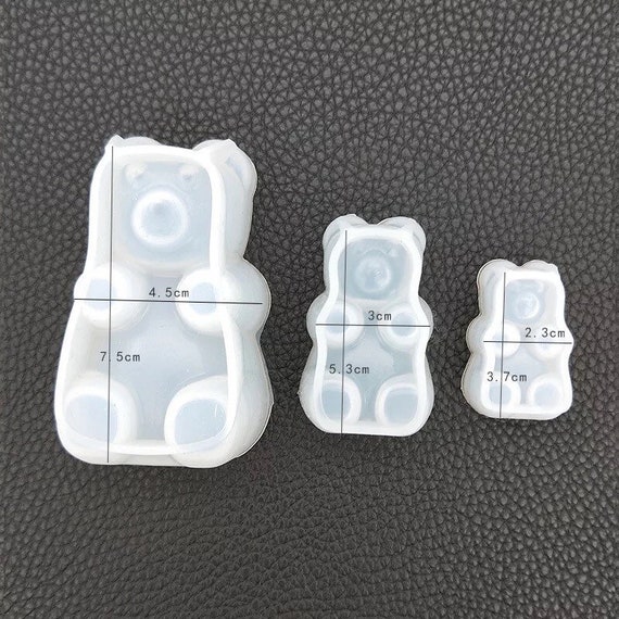 8 Cavity SHINY Large Gummy Bear Silicone Mold 