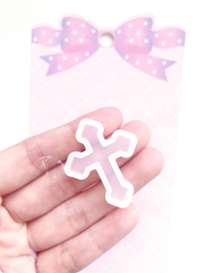 UV resin- Halloween theme - resin Shiny Cross silicone resin mold 5 styles available