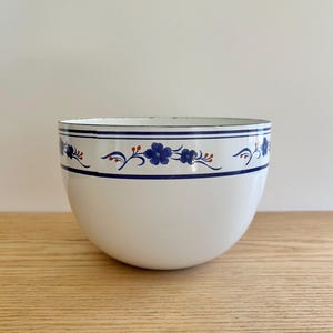 Vintage enamel mixing bowl by Kobe Kitchen made in Japan