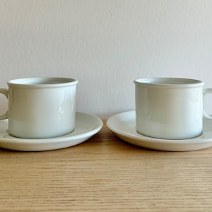 Stonehenge White by Midwinter cups and saucers set of 2 made in England