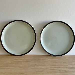 Denby Summit Celadon Brotteller 1960er Jahre Muster 2er Set