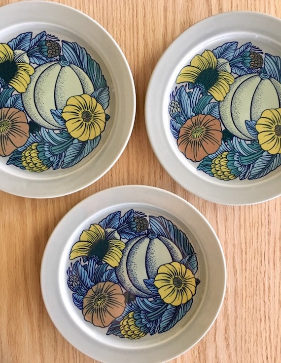 Rosenthal Germany Studio-Line botanical print salad plates sold individually