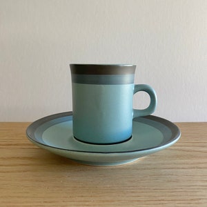Navajo Blue by Arrowstone made in Japan gesprenkeltes blaues Muster Tasse mit Untere einzeln verkauft