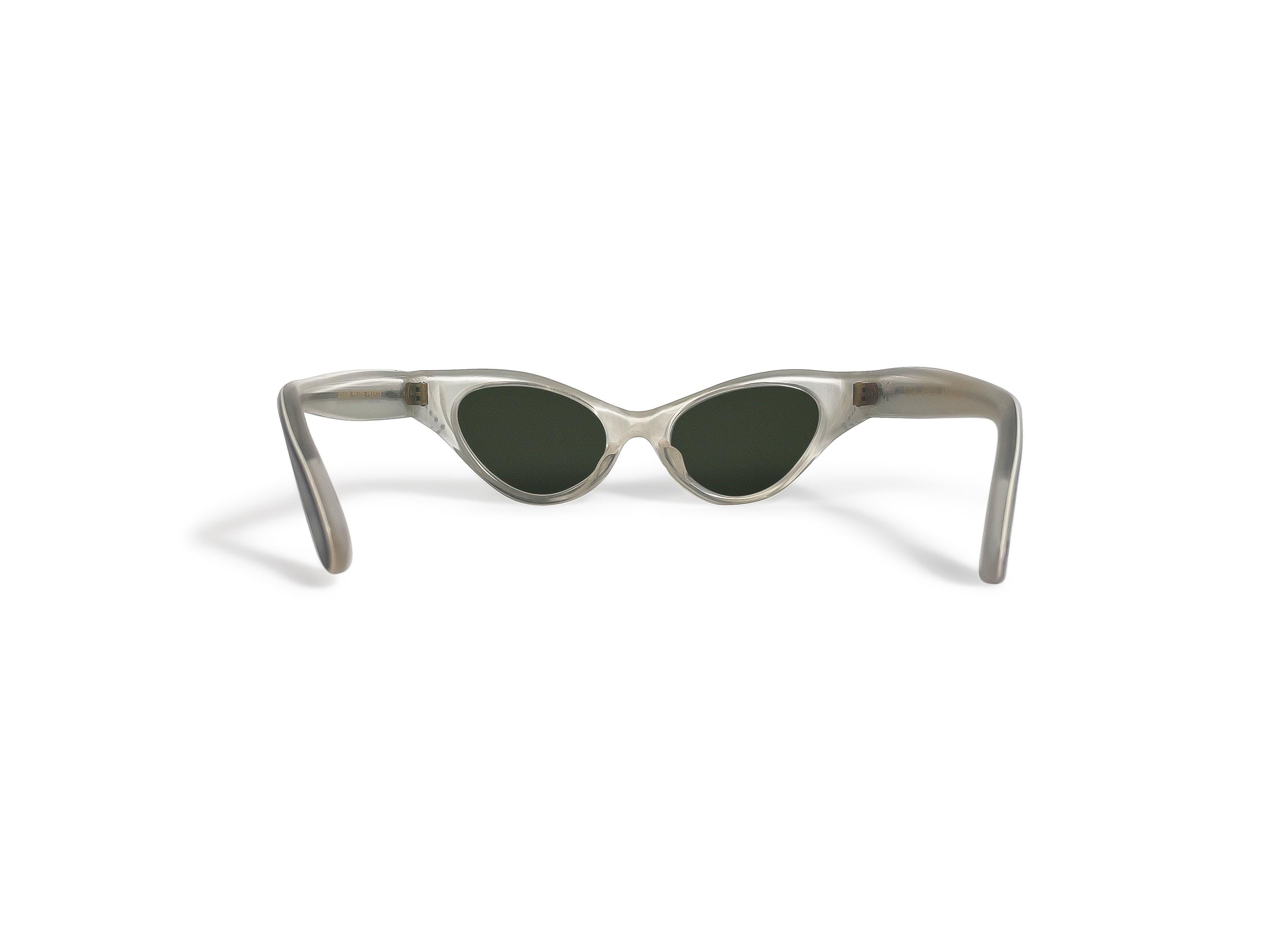 Rare Vintage 50’s swank France frames sunglasses glasses Vintage 1950s Swank Frame France Black & Clear Cat Eye  main image 4