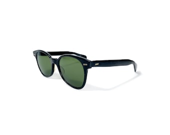 Vintage 1960s Unbranded Handmade Black Wayfarer Saratoga Style Sunglasses